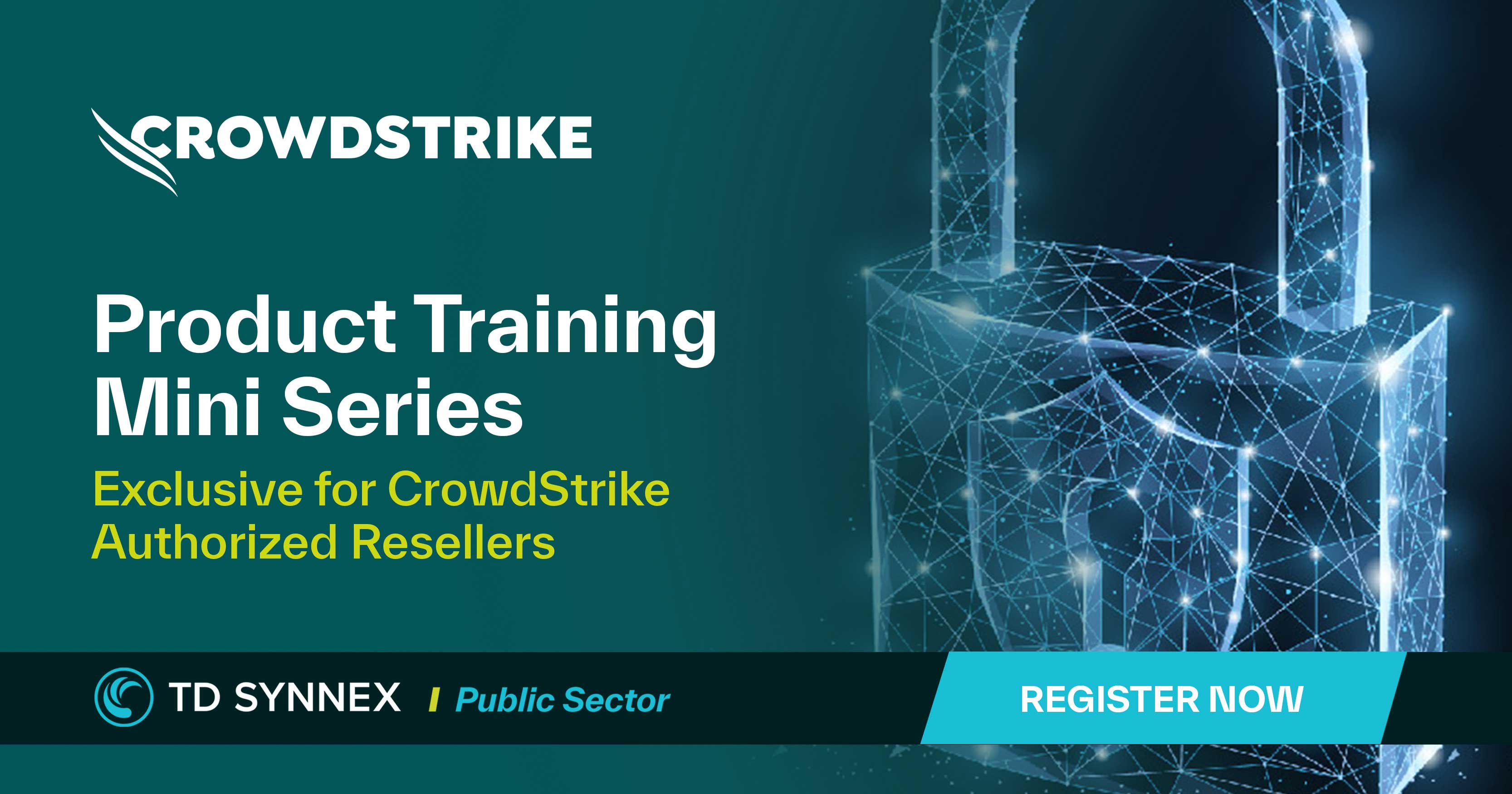 Text reads: CrowdStrike Product Training Mini-Series