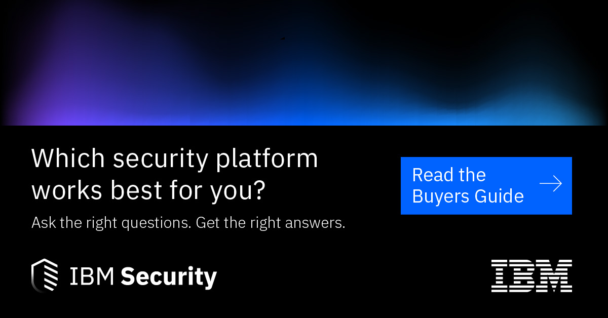 White text on a black background. Text reads: Which Security Platform Works Best for You? Ask the Right Questions. Get the Right Answers.