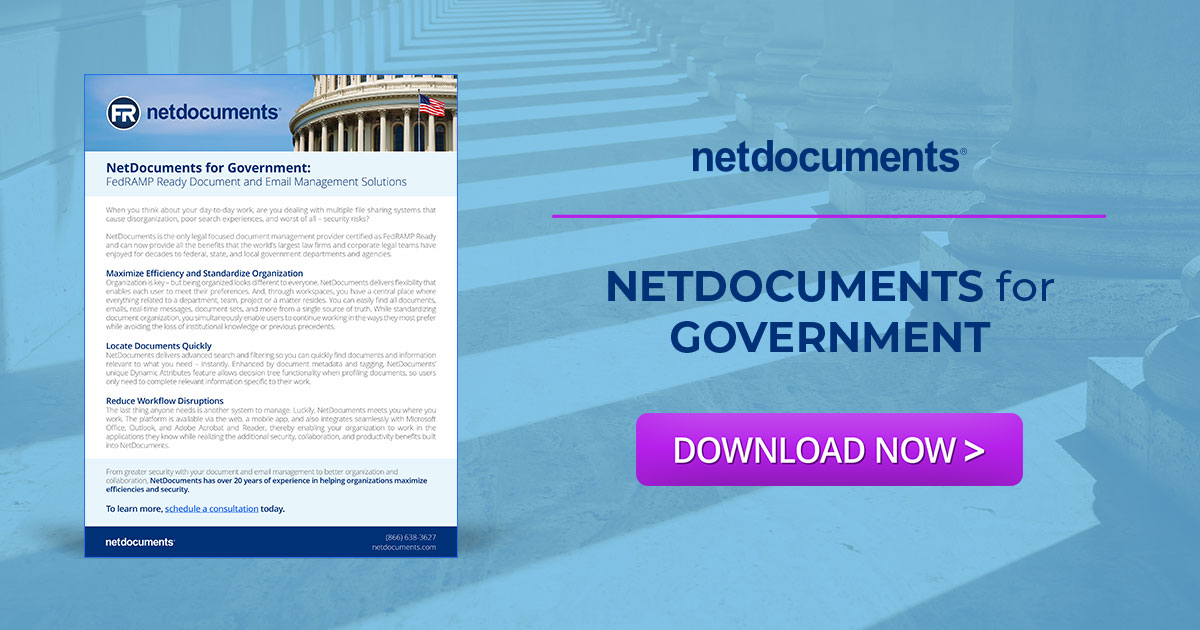 NetDocuments for Government