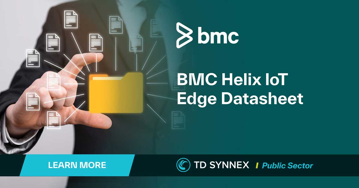 Text reads: BMC helix IoT Edge Datasheet