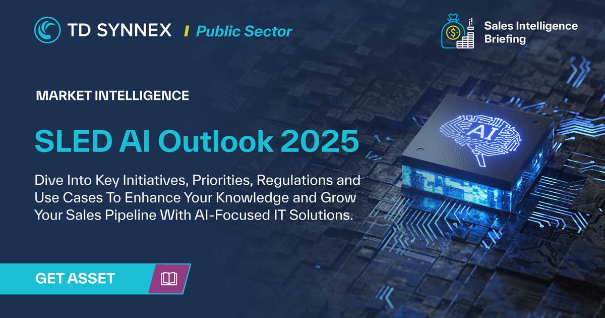 Text reads: SLED AI Outlook 2025