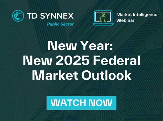 Text reads: New 2025 Federal Market Outlook. CTA: Watch Now