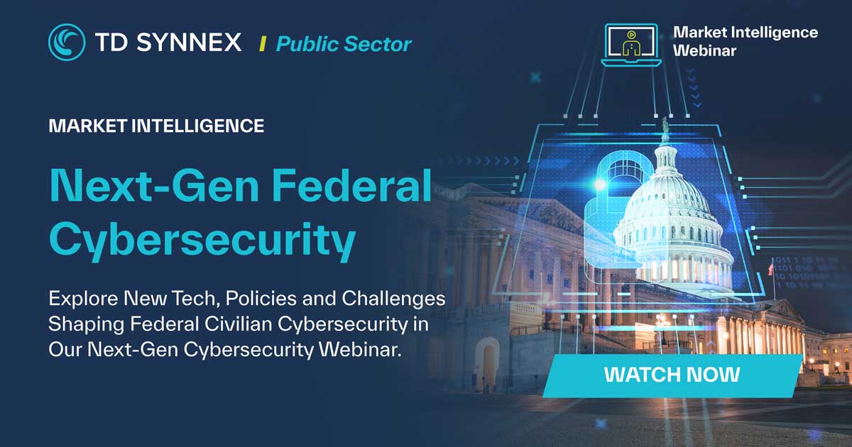 Text reads: Next-Gen Federal Cybersecurity